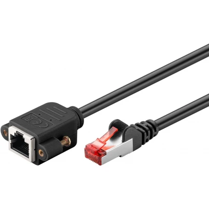 Ethernet jatkokaapeli Cat6 S/FTP (PiMF) ruuvikiinnityksellä, 3m