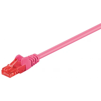 Ethernetkaapeli Cat6 U/UTP magenta 3m