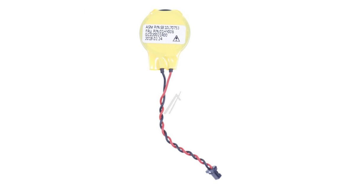 Lenovo CR2016 RTC CMOS Battery, 3V, FRU01HY008