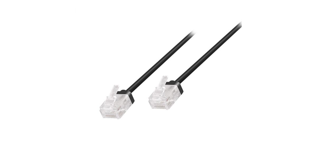 Ethernetkaapeli RJ45 Cat.6A UTP Ultra Slim, lyhyt liitin, pakkaukseton ...