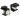 Delock Keystone module F female > F female black