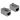 Delock Keystone Module RJ45 jack > RJ45 jack Cat.6A metal