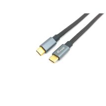 USB 3.2 Gen 2 C-C-kaapeli, uros/uros, 1m, PD 100 W, 4K/60Hz