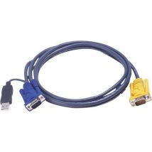 Aten 2L-5202U KVM-kaapeli USB+VGA 2m