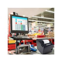 Thermal POS-kuittitulostin automaattisella leikkurilla, USB/kassaliitäntä 80mm