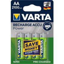 Varta AA/HR6 NiMH 2100 mAh ladattava akkuparisto 4kpl