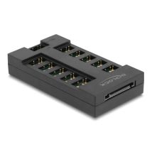Delock RGB-hubi ARGB-LEDeille, 10 porttia