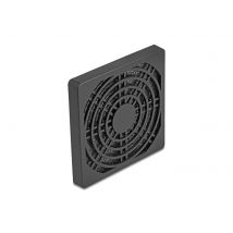 Delock tuuletinritilä pölysuodattimella 80 x 80 mm musta