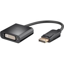 DisplayPort 1.2 uros - DVI naaras adapteri musta
