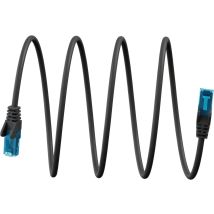 Ethernetkaapeli RJ45 Cat.6A UTP erittäin taipuisa, musta 20 m