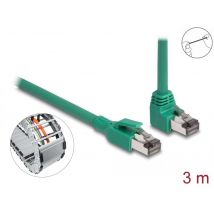 Ethernetkaapeli PROFINET Cat6 SF/UTP 90° kulmassa 5 m vihreä