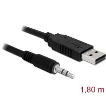Delock muunnin USB 2.0 male > TTL 3.5 mm stereo jack 1.8 m (3.3 V)