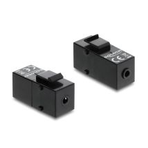 Delock Keystone moduli stereo jack 3.5 mm 4 pin naaras-naaras musta