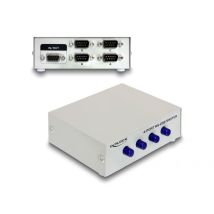 Delock Sarjaporttikytkin RS-232 / RS-422 / RS-485 4-porttinen, manuaalinen