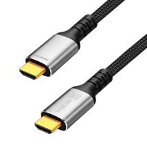 LogiLink HDMI kaapeli uros-uros 8K 60 Hz 48 Gbps metalli, punottu 0,5m