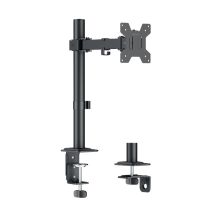 Monitoriteline, 17–32", enint. 10 kg, varren pituus 202 mm, teräs, musta