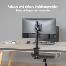 Näytön teline, 17–32", enint. 9 kg, kallistus, kääntö ja kierto, varren pituus: 65 mm