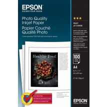 Epson A4 photo quality mustesuihkupaperi 102g (100)