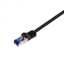 Ethernetkaapeli Ultraflex, Cat.6A, S/FTP, musta, 7,50 m