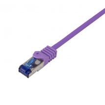 Ethernetkaapeli Ultraflex, Cat.6A, S/FTP, violetti, 0,50 m
