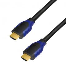 HDMI-kaapeli, A/uros–A/uros, 4K/60 Hz, musta/sininen, 5 m