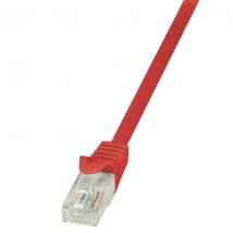 Ethernetkaapeli Cat6 U/UTP punainen 0,25m