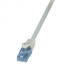 Ethernetkaapeli Cat.6A, U/UTP, harmaa, 1.0 m