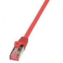 Ethernetkaapeli Cat6 S/FTP LSZH 0,25m, punainen