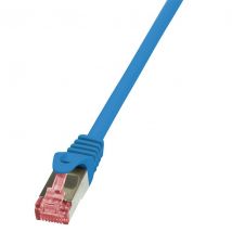 Ethernetkaapeli Cat6 S/FTP LSZH 0,25m, sininen