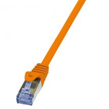 Ethernetkaapeli Cat.6A 10G S/FTP PIMF oranssi 5,00m