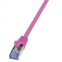 Ethernetkaapeli Cat.6A 10G S/FTP PIMF pinkki 5,00m