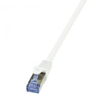 Ethernet Cat7 kaapeli 10G S/FTP PIMF valkoinen 1,50m