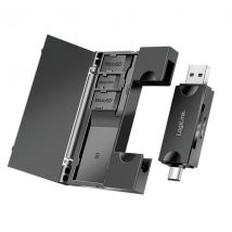 USB 3.2 Gen1 kortinlukija SD- ja microSD-korteille, muistikorttitallennus