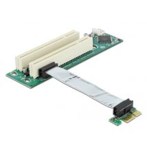 Delock Riser -kortti PCI Express x1 > 2 x PCI 9cm kaapeli, vasemmalle