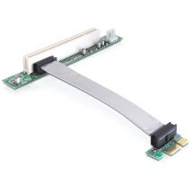 Delock Riser -kortti PCI Express x1> 1 x PCI 13 cm kaapelilla, vasemmalla