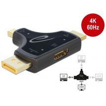 Delock HDMI/DP/miniDP - HDMI adapteri 4K 60Hz