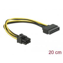 Delock SATA 15pin - PCIE 6-pin adapteri