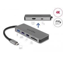 USB Type-C™ -telakointiasema mobiililaitteille 4K - HDMI / Keskitin / SD / PD 2.0