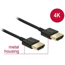 Delock High Speed HDMI with Ethernet 4.5m 4K 60 Hz Slim Aktiivi kaapeli