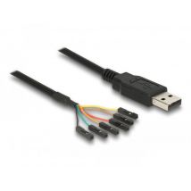 Delock muunnin USB 2.0 uros> TTL 6-pin naarasliittimet 1,8 m (3,3 V)