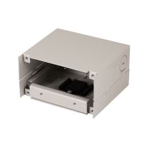 Teollisuusliitoskotelo DIN-kiskoon, metallikotelo, ilman etupaneelia