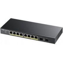 ZYXEL GS1900-10HP, 8-PORT GBE L2 POE SMART SWITCH + 2 SFP SLOTS