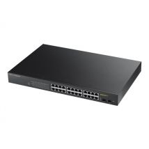 ZyXEL GS1900-24HP V2 Gigabit 24-port (PoE+) + 2 x Gigabit SFP hallinnoitu kytkin