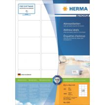 Herma tarra-arkki Premium 63,5mm x 46,6mm (1800 kpl)