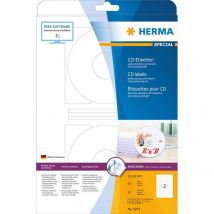 HERMA CD etiketit A4 valkoinen 116 mm paperi läpinäkymätön 50 kpl