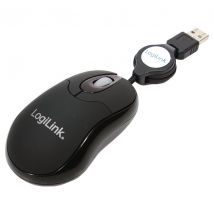 Optinen USB Mini hiiri sisäänvedettävällä kaapelilla