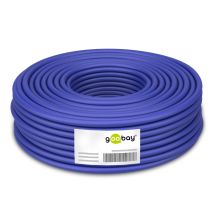 Ethernet asennuskaapeli CAT 7A+ S/FTP (PiMF), sininen, AWG 22/1, 100m
