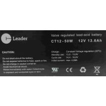 UPS-laitteiden yleisakku 12 V 13,6Ah