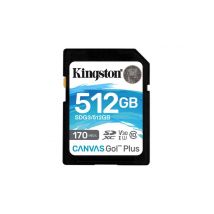 Kingston Canvas Go! Plus 512GB SDXC 170R/90W CL10 U3 V30
