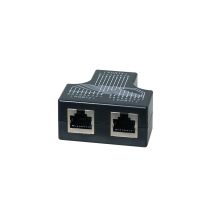 Kaapelinjakoadapteri 1x RJ45-nasta 2x RJ45-nastaan, 1:1 rinnakkainen